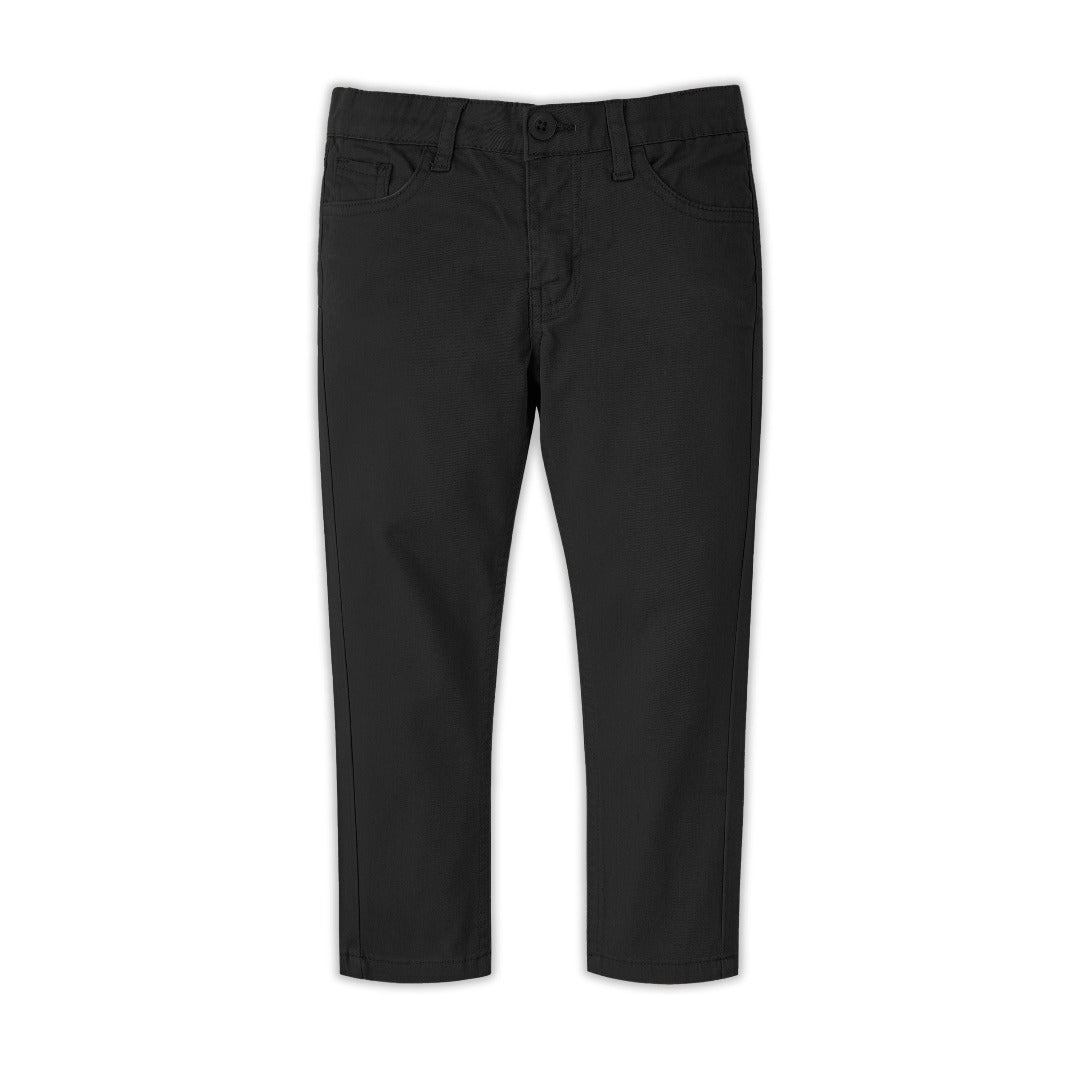 Black dark gray Slim Fit Cotton Pent - RollOutBrand # # #