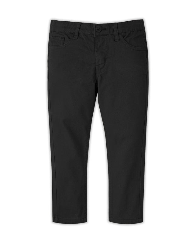 Black dark gray Slim Fit Cotton Pent - RollOutBrand # # #