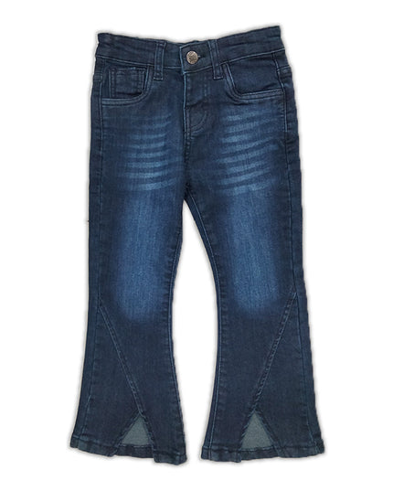 Girls' dark Blue Bell Bottom Jeans - RollOutBrand # # #