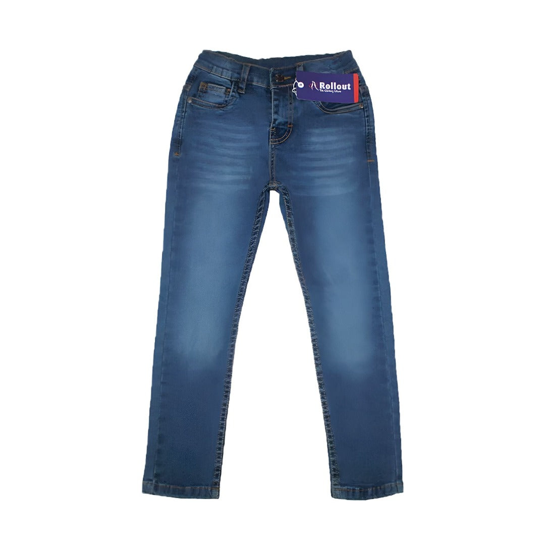 Boy Medium Blue Slim Fit Jeans - RollOutBrand # # #